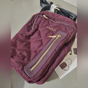 Quilted Burgundy Crossbody Bag Kedzie Cloud 9 Convertible Sling Bag NWT